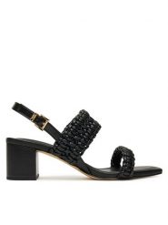 MICHAEL Michael Kors Sandały Audrin 40T5AUMS1L Czarny. Czarne sandały damskie MICHAEL Michael Kors, bez wzorów, ze skóry, bez obcasa, na słupku. Za 619.99 zł.