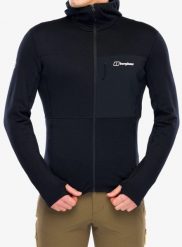 Bluza z kapturem męska Berghaus Ridge-Hiker Hoody. Czarne bluzy z kapturem męskie Berghaus, m, z materiału. Za 588.49 zł.