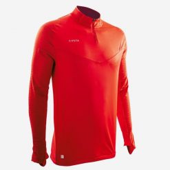 Bluza do piłki nożnej Kipsta CLR Club. Czerwone bluzy bez kaptura męskie KIPSTA, l, z materiału. Za 169.99 zł.