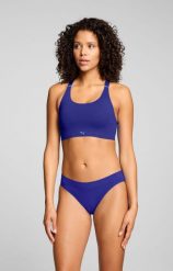 Puma Top Sportowy Damski 3D Knit Niebieski. Niebieskie topy sportowe damskie Puma, s, bez wzorów, z elastanu, bez ramiączek. Za 199.60 zł.