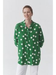 TATUUM Koszula "Dotta" w kolorze zielonym rozmiar: 44. Zielone koszule damskie Tatuum, s, bez wzorów, z wiskozy, klasyczne, bez kołnierzyka, bez ramiączek. Za 95.69 zł.