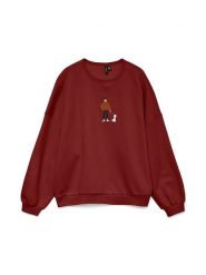 Vero Moda Bluza w kolorze bordowym rozmiar: XS. Czerwone bluzy bez kaptura damskie Vero Moda, xs, z bawełny. Za 92.21 zł.