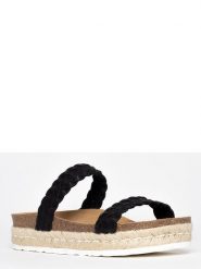 BACKSUN Klapki "Pise" w kolorze czarnym rozmiar: 38. Czarne klapki damskie Backsun, bez wzorów, bez obcasa. Za 195.99 zł.