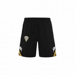 Krótki Angers SCO Alozip 6 2022/23. Czarne szorty męskie Kappa, s, z materiału, na fitness i siłownię. Za 246.50 zł.