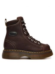 Dr. Martens Trzewiki Buzz 8-Eye DM42033200 Brązowy ciemny. Brązowe botki damskie Dr. Martens, bez obcasa, na płaskiej podeszwie, bez zapięcia. Za 899.99 zł.