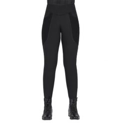 Damskie legginsy jeździeckie QHP Zahra. Czarne legginsy damskie QHP, s, bez wzorów. Za 261.50 zł.
