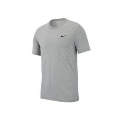 Koszulka treningowa męska Nike Dry Tee Crew Solid. Szare t-shirty sportowe męskie Nike, m, bez ramiączek, do biegania. Za 174.00 zł.