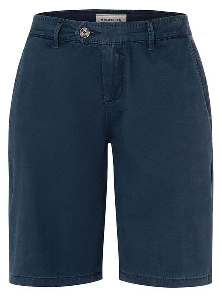 Timezone Szorty "Dalia" w kolorze granatowym rozmiar: W27. Niebieskie szorty damskie Timezone, bez wzorów. Za 73.93 zł.