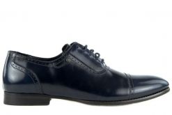 Półbuty John Doubare 2532-25-1 Blue, Granat, Skóra naturalna - 40. Niebieskie półbuty męskie John Doubare, ze skóry, bez zapięcia. W wyprzedaży za 134.10 zł.