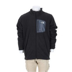 Męska bluza polarowa TNF czarna. Czarne bluzy bez kaptura męskie The North Face, l, z polaru. Za 170.36 zł.