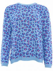 Zwillingsherz Sweter w kolorze błękitno-niebieskim rozmiar: L/XL. Niebieskie swetry klasyczne damskie Zwillingsherz, l, z bawełny, bez kołnierzyka. Za 234.94 zł.