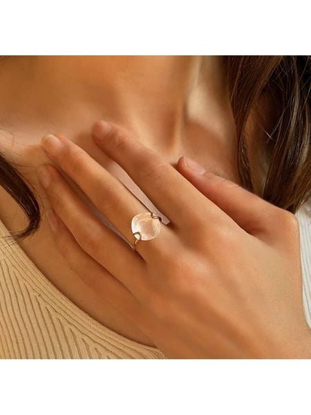 Les Petites Précieuses Pozłacany pierścionek z kwarcem rozmiar: 56. Różowe pierścionki damskie Les Petites Précieuses, z kwarcem, pozłacane. Za 213.69 zł.