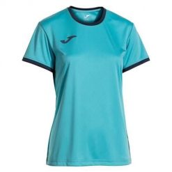 Koszulka treningowa damska Joma Combi. Niebieskie t-shirty damskie Joma, s, bez wzorów, bez kołnierzyka. Za 142.00 zł.