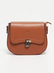 Abaco Skórzana torebka "Susy" w kolorze jasnobrązowym - 23 x 18 x 7 cm rozmiar: onesize. Brązowe torebki klasyczne damskie Abaco, bez wzorów, z materiału, bez dodatków. Za 340.18 zł.