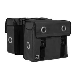 Podwójna torba na bagażnik z materiału wodoodpornego Willex 30 L. Czarne torebki klasyczne damskie willex, bez wzorów, bez dodatków. Za 412.00 zł.