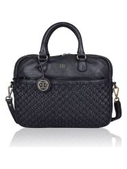 Bellicci Skórzana aktówka "Presley" w kolorze czarnym - 37,5 x 27 x 5 cm rozmiar: onesize. Czarne aktówki damskie Bellicci, z materiału. Za 363.71 zł.
