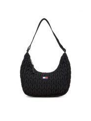 Tommy Jeans Torebka Tjw Urban Quilted AW0AW17546 Czarny. Czarne listonoszki damskie Tommy Jeans, bez wzorów, z jeansu, bez dodatków. Za 299.99 zł.