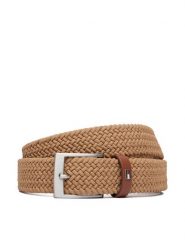 Tommy Hilfiger Pasek Adan 3.5 Elastic AM0AM13824 Brązowy. Brązowe paski męskie Tommy Hilfiger, bez wzorów, z materiału. Za 209.99 zł.