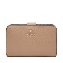 Portfel Furla. Brązowe portfele damskie Furla, bez wzorów. Za 749.99 zł.