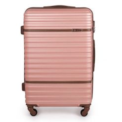 Walizka podróżna średnia M 22' STL957 różowa. Czerwone walizki bez wzorów, z materiału, średnie. Za 159.00 zł.