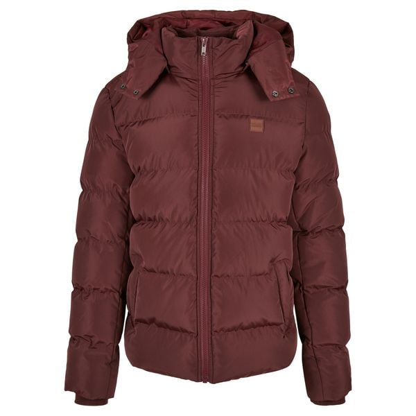 Kurtka Urban Classics hooded puffer-grandes tailles. Brązowe kurtki męskie Urban Classics, m, bez wzorów, z puchu, z kapturem. Za 359.00 zł.