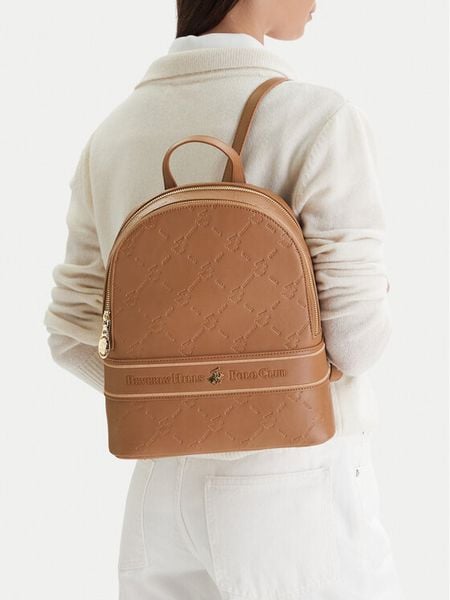 Beverly Hills Polo Club Plecak EO-BHPC-L-014-09 Brązowy. Brązowe plecaki damskie Beverly Hills Polo Club, bez wzorów, z materiału. Za 299.99 zł.