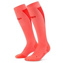 Męskie długie skarpety kompresyjne sportowe Core Ultralight CEP. Niebieskie skarpetki męskie CEP, bez wzorów, z materiału. Za 199.00 zł.