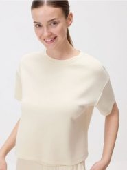 T-shirt regular z modalem - jasnożółty. Żółte t-shirty damskie Reserved, l, bez wzorów, z dzianiny, bez kołnierzyka. W wyprzedaży za 45.99 zł.