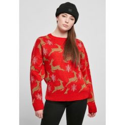 Bluza damska Urban Classics oversized christmaser. Czerwone bluzy bez kaptura damskie Urban Classics. Za 206.00 zł.