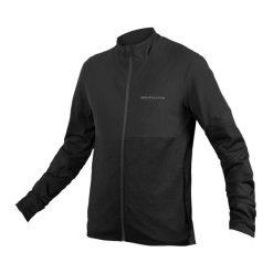 Bluza rowerowa męska Endura Singletrack Thermal FZ. Czarne bluzy bez kaptura męskie ENDURA, bez wzorów, bez kołnierzyka, bez ramiączek. Za 439.99 zł.