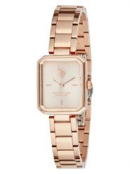 U.S. Polo Assn. Zegarek kwarcowy w kolorze różowozłotym rozmiar: onesize. Czerwone, analogowe zegarki damskie U.S. Polo Assn., metalowe. Za 217.99 zł.