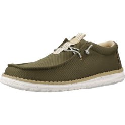 Buty HEY DUDE WALLY MESH NEUTRALS Zielony. Zielone buty trekkingowe męskie Hey dude, z meshu, bez zapięcia, trekkingowe. Za 234.99 zł.