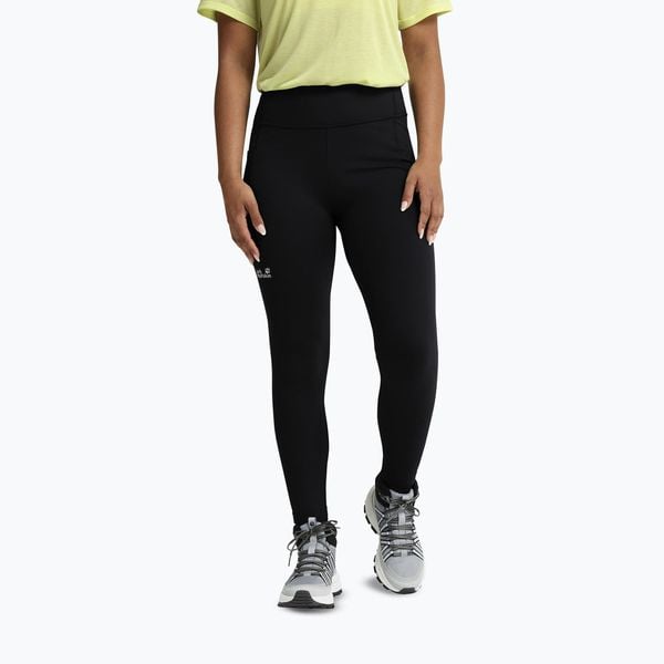 Legginsy damskie Jack Wolfskin Wildstride. Czarne legginsy damskie Jack Wolfskin, l, bez wzorów, z elastanu. Za 359.99 zł.