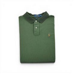 Polo Ralph Lauren koszulka męska z krótkim rękawem. Zielone koszulki polo męskie Ralph Lauren, l, bez wzorów, z materiału, bez ramiączek. Za 106.46 zł.