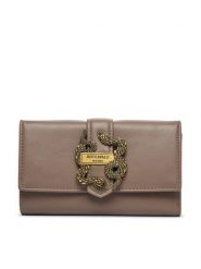 Just Cavalli Portfel 79RA5PA5 ZSA89 Brązowy. Brązowe portfele damskie Just Cavalli, bez wzorów, ze skóry. Za 339.99 zł.