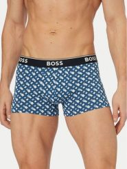 BOSS Komplet bokserek 50554443 Niebieski. Niebieskie bokserki męskie Boss, bez wzorów, z bawełny. Za 209.99 zł.