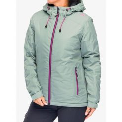 Kurtka ocieplana damska CMP Jacket Fix Hood Teemo. Zielone kurtki damskie CMP, bez wzorów, bez kaptura. Za 328.99 zł.