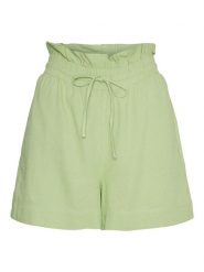 Vero Moda Szorty "Mymilo" w kolorze jasnozielonym rozmiar: XS. Zielone szorty damskie Vero Moda, bez wzorów, z wiskozy, klasyczne, z podwyższonym stanem. Za 28.51 zł.
