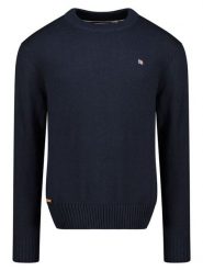 Geographical Norway Sweter "Flinder" w kolorze granatowym rozmiar: 3XL. Niebieskie swetry męskie Geographical Norway, xl, bez wzorów, z bawełny, bez kołnierzyka. Za 113.63 zł.