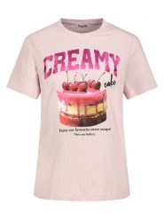 Sublevel Koszulka w kolorze jasnoróżowym rozmiar: XS. Różowe bluzki damskie Sublevel, xs, bez wzorów, bez kołnierzyka. Za 43.99 zł.