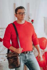 Beltimore męski skórzany pasek szeroki jeans brązowy 523 : Kolory - brązowy, beżowy, Rozmiar pasków - r.105-120 cm. Brązowe paski męskie bez wzorów, z jeansu. Za 54.99 zł.