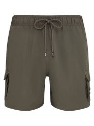 DKNY Szorty kąpielowe w kolorze oliwkowym rozmiar: M. Zielone szorty sportowe męskie DKNY, m, z materiału, outdoorowe. Za 101.23 zł.