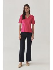 TATUUM Koszulka w kolorze różowym rozmiar: M. Różowe bluzki damskie Tatuum, m, bez wzorów, z bawełny, bez kołnierzyka, bez ramiączek. Za 106.38 zł.