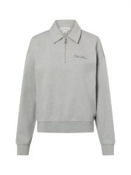 Calvin Klein Jeans Bluza Kobiety Bawełna szary, S. Szare bluzy bez kaptura damskie Calvin Klein Jeans, s, z bawełny. Za 229.95 zł.