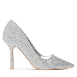 Szpilki DeeZee. Szare szpilki DeeZee, bez wzorów, bez obcasa. Za 100.99 zł.