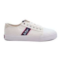 Trampki Męskie Lee Cooper LCW-24-02-2143 Białe. Białe trampki i tenisówki męskie bez wzorów, bez zapięcia. Za 205.59 zł.