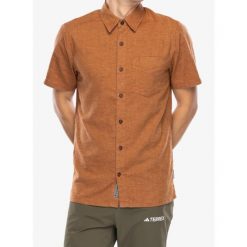 Koszula turystyczna męska Royal Robbins Hempline S/S. Brązowe koszule męskie ROYAL ROBBINS, m, bez wzorów, bez kołnierzyka, bez ramiączek. Za 281.99 zł.