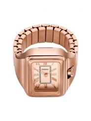Fossil Zegarek Watch Ring ES5345 Różowy. Czerwone, analogowe zegarki damskie Fossil. Za 589.99 zł.