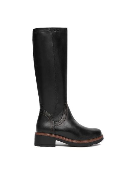 Lasocki Kozaki CEO-RST-5658-05 Czarny. Czarne kozaki damskie Lasocki, ze skóry, bez obcasa, na płaskiej podeszwie. Za 399.99 zł.