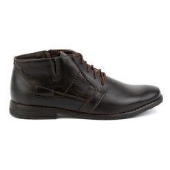 Olivier Buty męskie sztyblety skórzane sznurowane niskie 902KZ brązowe. Brązowe sztyblety męskie bez zapięcia. Za 377.80 zł.